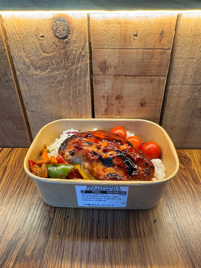 BBQ chicken & Caribbean rice
